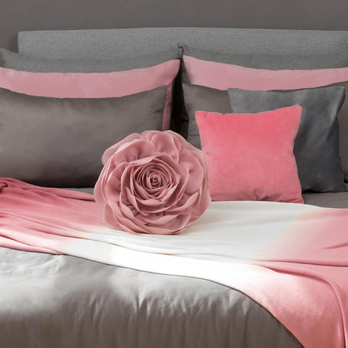 JWH Stereo Flower Throw Pillow Covers - Aesthetic Decorative Floral Accent Pillow Cases for Bedroom 12 Inch