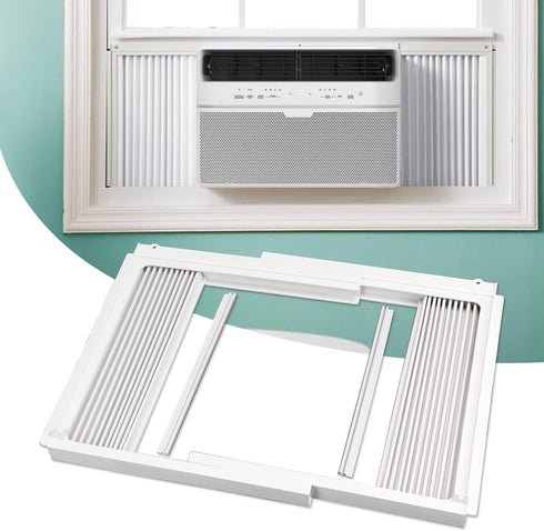Flehomo Adjustable Insulation AC Side Panels with Frame for 12,000 BTU Window Air Conditioner Unit