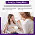 Just Crunch Anti-Soggy Cereal Bowl, 2 Pack - Keeps Cereal Fresh & Crunchy, BPA Free, Microwave Safe, White