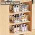 Copidrum Closet Organizer(1PACK) Clear Kids Shoe Rack Holder for Storage Organizer Stackable Shoes Shelf Dividers