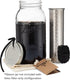 Next-Gen Cold Brew Coffee Maker for Mason Jars - 200 Micron Filter for Coarse Grounds (Jar not included)