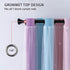 84 Inches 2 W52 L84 XiDi Pink and Purple Curtains Long for Girls Bedroom Panels Blackout Rainbow Nursery Curtains