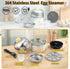 9-Egg 304 3 Oroton Stainless Steel Egg Cooker Steam & Boil Eggs with Timer, Automatic Shut-Off & Cooking Modes