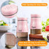 Bivvclaz 5 oz Stainless Steel Pink Salt and Pepper Shakers Set with Glass Bottom, Cute Kitchen Decor and Accessories,