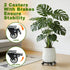 12 Inch 2Pack 400Lbs Plant Caddy with Wheels, Heavy Duty Plant Stand with Wheels, Metal Rolling Plant Stands for Pots