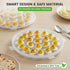 3PCS 66 HAKSEN Deviled Egg Containers with Lid, Deviled Egg Platter Carrier Holder Trays with Slots for Party and Home