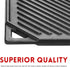 GGC Cast Iron Griddle, Reversible Flat Top Griddle for Gas Grills, Stove Tops, Outdoor Cooking, 16.5 x 9.5 Baking Plate