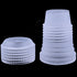 BronaGrand 10pcs Plastic Standard Couplers for Cake Decorating, Pipe Tip Coupler for Icing Nozzles, White