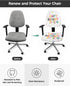 Happy Birthday To You Office Chair Cover, Stretchable Computer Chair Seat Cover with Colored Ribbon Abstract Art