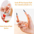 Strawberry Huller Stem Remover, Tomato Corer, Potato Tweezers, Carrot Cutter, Pineapple Peeler (Orange)