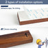 Magnetic Knife Holder for Wall, 16 Inch Walnut Wood Knife Strip with 2 Hooks, Extra Strong Magnet