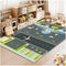 Kids Rug,Children's Room Rug, Fun Airport Kids Play Mat,Aerodrome Traffic System Playmat