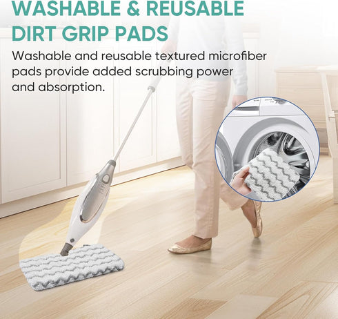 4 Pack Washable Steam Mop Pads for Shark S3500 Series S3501 S3601 S3550 S3901 SE450 S3801CO S3601D