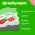 50 1-2 PCS Fruit & Vegetable Magnets, Adorable Magnetic Fruits Veggies Thick Fridge Magnets Cute Educational Learning