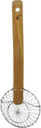 Bamboo Handle S/S Coarse Skimmer, 4"