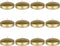 Mega Candles 12 pcs Unscented Gold Floating Candles | Hand Poured Wax Candle, 3 Inch Diameter
