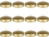 Mega Candles 12 pcs Unscented Gold Floating Candles | Hand Poured Wax Candle, 3 Inch Diameter