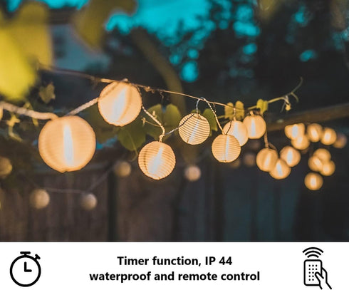 Cobus CozyHome 20 outdoor battery operated lights + remote | battery lights | LED string lights outdoor led string