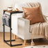 BF77SF01 HOOBRO C Shaped End Table, Adjustable Height Side Table for Sofa, Couch Side Table for Small Spaces, Slide