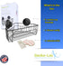 Gecko-Loc Corner Bathroom Shower Caddy shelf organizer suction cup wall storage basket - bath kitchen shampoo