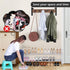 2 Closet 18-Pairs, MISSLO Tier Long Shoe Rack for Shoe Organizer Holds Wide Low Stackable Shoe Storage Shelf