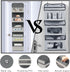 Over The Door Hanging Organizer with 5 Big Pockets, Wall Mount Storage for Pantry, Closet, and Nursery