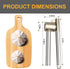 Roeene 304 Garlic Press, Stainless Steel Garlic Mincer & Crusher, Heavy Duty, Easy Squeeze, Rust Proof, Easy Clean