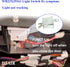 WR23X29161 Fresh Food Door Light Switch Replacement for GE Refrigerator, Compatible with WR23X29162