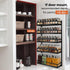 X-cosrack 5 Wall Mount Spice Rack Organizer Tier Height-Adjustable Hanging Spice Shelf Storage for Kitchen Pantry
