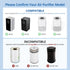 KJ150 KJ910 SY910 Replacement Filter for Druiap KJ150, Muliap & Generic KJ910, H13 True HEPA Filter, 2 Pack