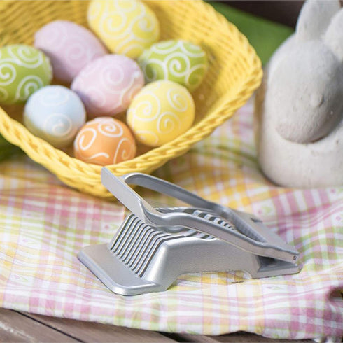 Versatile Stainless Steel Egg Slicer by Westmark - Grey