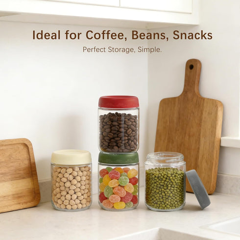 16 OZ 8 Pack (16oz-8 Pack) Overnight Oats Jars with Airtight Lids and Jar Sleeve, Glass Containers for Meal Prep