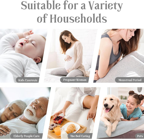 Waterproof Mattress Protector, Twin Size Mattress Pad with Deep Pocket, Soft & Breathable Dirt-Proof Cover (Gray)