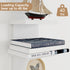 5 Fun Memories Tier Wall Shelf Unit, White Floating Shelves for Storage - Vertical Column Tower Design, Lack Wall Shelf