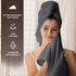Set 600 6 100% Set Set Oakias Premium Towel GSM Piece Grey - Ring Spun Cotton Highly Absorbent Towels - Super Soft