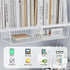 SUFAUY Under Shelf Basket Organizer, Slides Under Cabinet Shelf Storage Bin Holds up to 22lbs, 6 PCS (White)