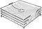 Blue Donuts Wire Collection Napkin Holder - Flat Napkin Holder for Tables, Dining Table Napkin Holders for Kitchen