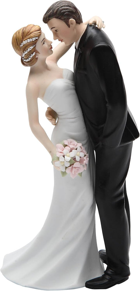 33266 Ceramic Wedding Couple Figurine, 7-Inch