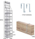 Fixwal 6-Shelf Over The Door Hanging Pantry Organizer with Clear Plastic Pockets and 3 Small PVC Pockets for Closet