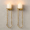 Candle Sconce Set of 2 - Medieval Metal Wall Decorations - Retro