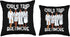 Girls Trip 2024 Baltimore Spa Relax Throw Pillow for Black Melanin Women, 16x16, Multicolor