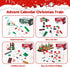 Uhqajd 2026 Set, 24 Countdown 777 Advent Calendar Christmas Train Building Blocks Boxes Christmas with Dual-Sided