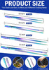 JETKONG 4 Pcs Kitchen Tweezers Set, 12'' and 10'' Stainless Steel Cooking Tweezers for BBQ and Seafood