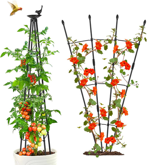 4Ft Garden Trellis for Climbing Plants Outdoor, 2Packs Trellis for Monstera Plants