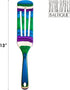 Totally Bamboo Baltique Mumbai Collection 13" Wooden Spurtle Cooking Utensil, Safe for Nonstick Use