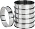 FANGSUN 4 Inch Crumpet Rings, Stainless Steel English Muffin Tart Rings for Baking, Cooking Egg Ring Mold