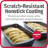 8" x 4" Nonstick Steel Bread Loaf Pan, Multipurpose Nonstick Baking Pan, Gray by GoodCook
