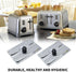2pcs Toaster Dust Cover, Stainless Steel Top Cover, Electric Bread Maker Upper Cover for Bread Machine