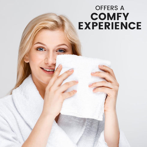 YRALY (60 Pack) 100% (12x12 inch, Cotton Washcloths Bulk - Ring Spun Cotton, Premium Quality Face Cloths, Highly