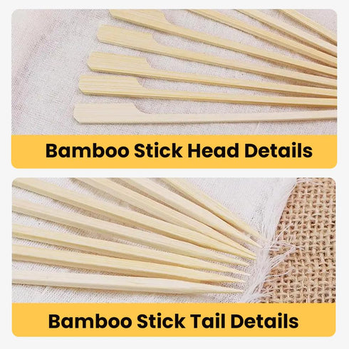 Perfect Stix Paddle Pick 6-200, 6" Bamboo Paddle Pick Skewers, Pack of 200